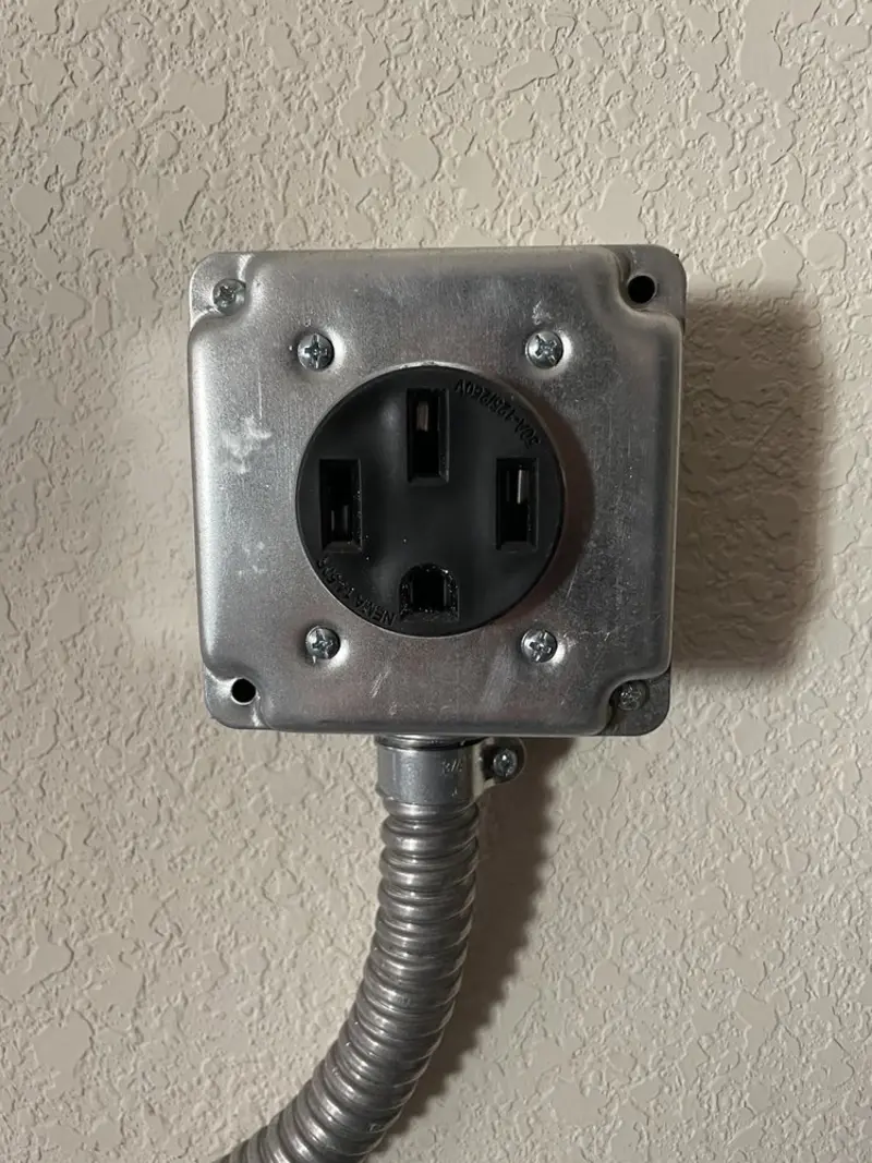 NEMA 14-50 outlet installed for Smart Home Electrical in Harrisburg